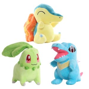 Johto Starter Pokémon Plush Toys Collectible Set