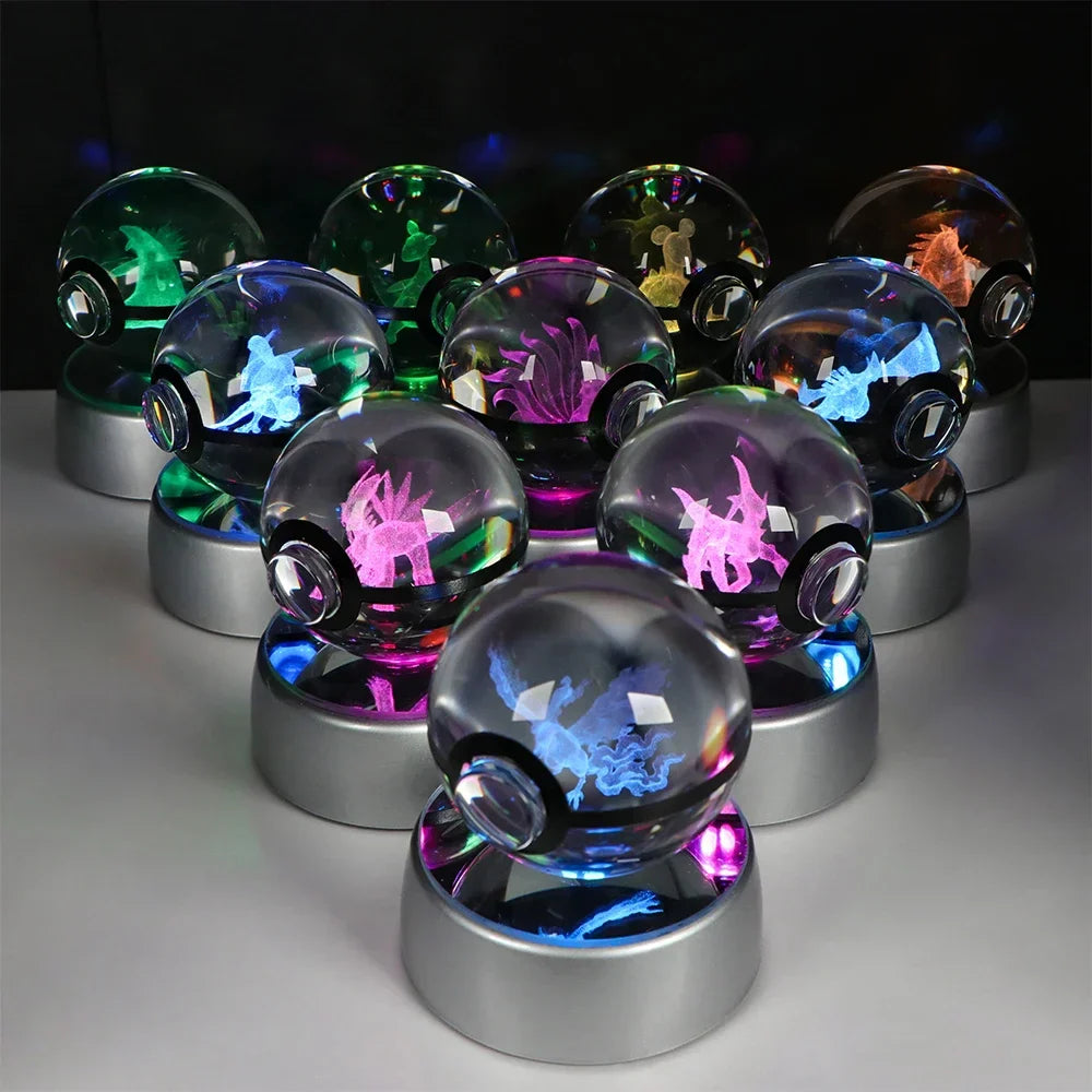 Pokémon 3D Crystal Ball LED Night Light - Image 3