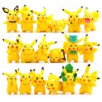 18-Piece Pokémon Pikachu Anime Action Figures