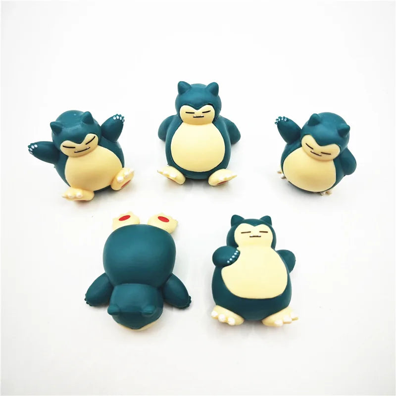 Snorlax Mini Figure Set – 5PCS Kawaii Decor - Image 6