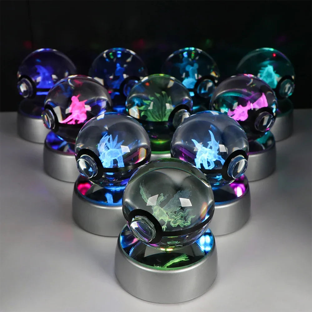 Pokémon 3D Crystal Ball LED Night Light - Image 2
