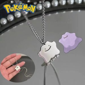 Pokémon Ditto Titanium Steel Charm Pendant Necklace