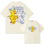 2025 Pokémon Pikachu Anime Graphic Tee Shirt