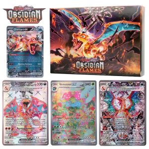 60–100Pcs English Pokémon Collectible Cards