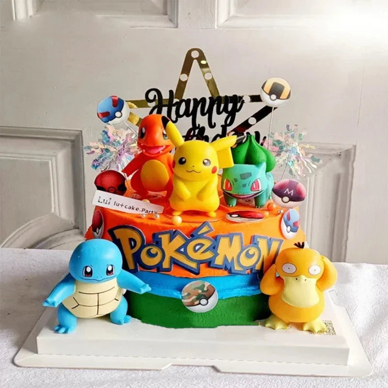 13pcs Pokémon Cartoon Cake Topper Toy Figures