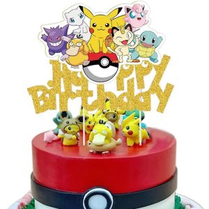 Pokémon Birthday Cake Topper Decoration Set