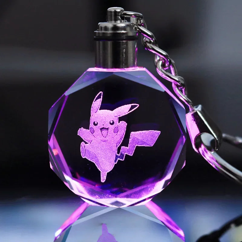 Pikachu Crystal LED Keychain - Image 26