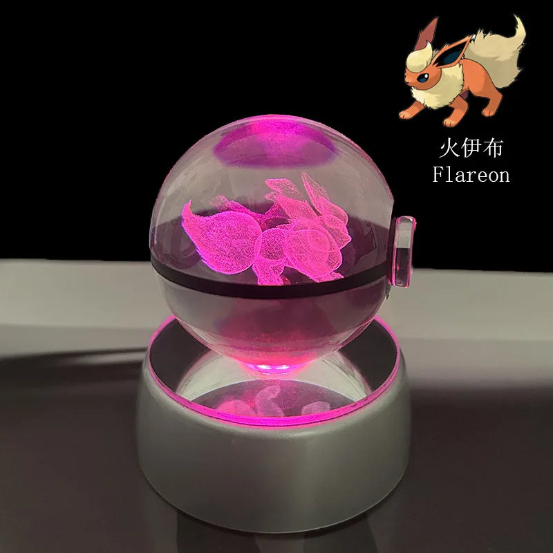Pokémon 3D Crystal Ball LED Night Light - Image 28