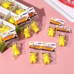 10Pcs Pikachu Rubber Eraser Collection Set