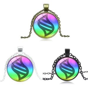 Pokémon Mega Stone Crystal Glass Pendant Necklace