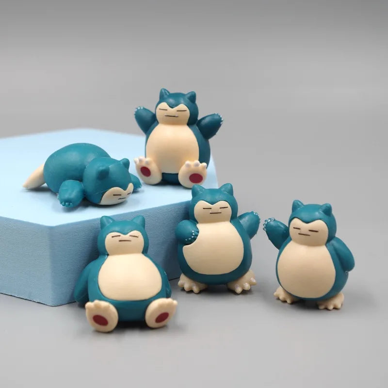 Snorlax Mini Figure Set – 5PCS Kawaii Decor
