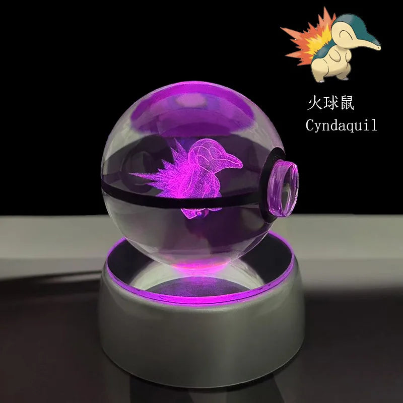 Pokémon 3D Crystal Ball LED Night Light - Image 42
