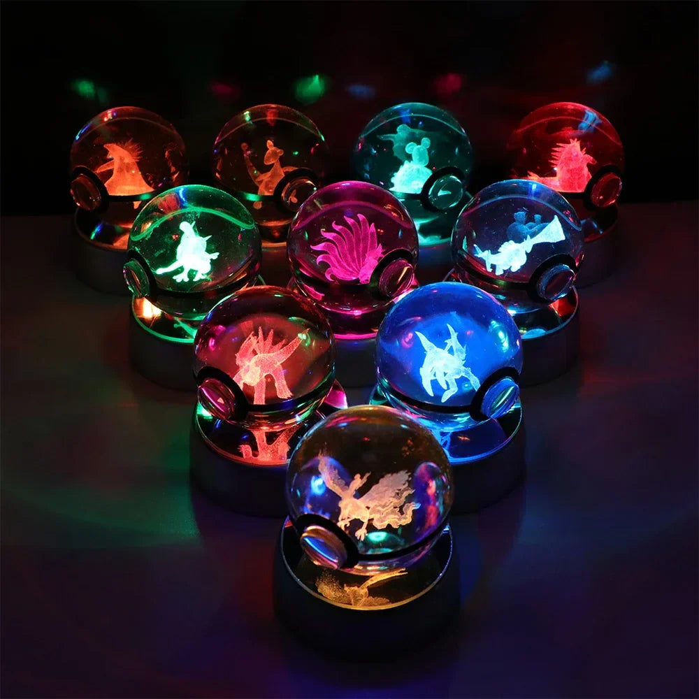 Pokémon 3D Crystal Ball LED Night Light - Image 5