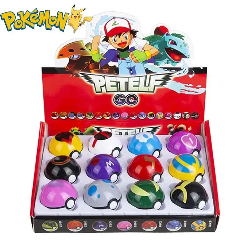 Pokémon 12pcs Pikachu & Poké Ball Figure Set - Image 6