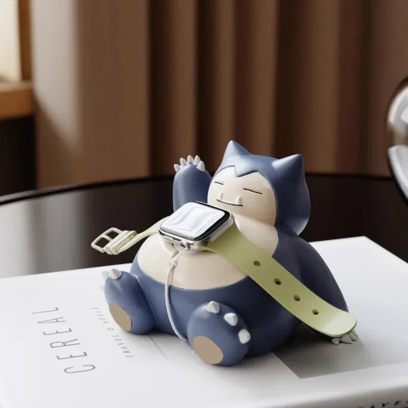Kawaii Snorlax Apple Watch Charger Stand Holder - Image 2