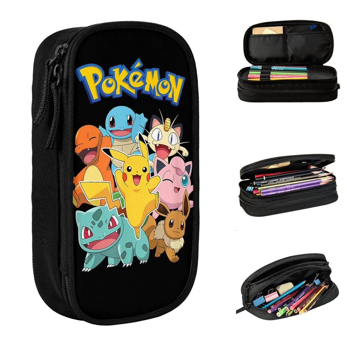 Pokémon Character Group Large Capacity Pencil Case