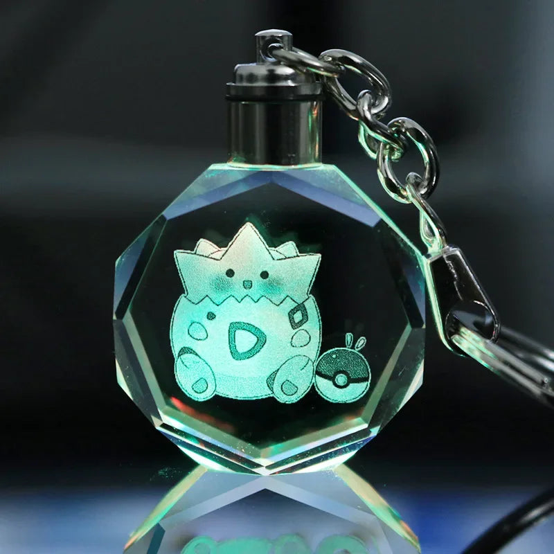 Pikachu Crystal LED Keychain - Image 8