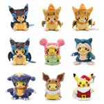 Pikachu & Eevee Cosplay Plush Collectible Toy (20–30CM)