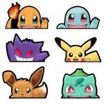 New Pokémon Animation Car Stickers Waterproof Decals