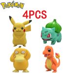 4pcs Pokémon Pikachu Figure Display Collection