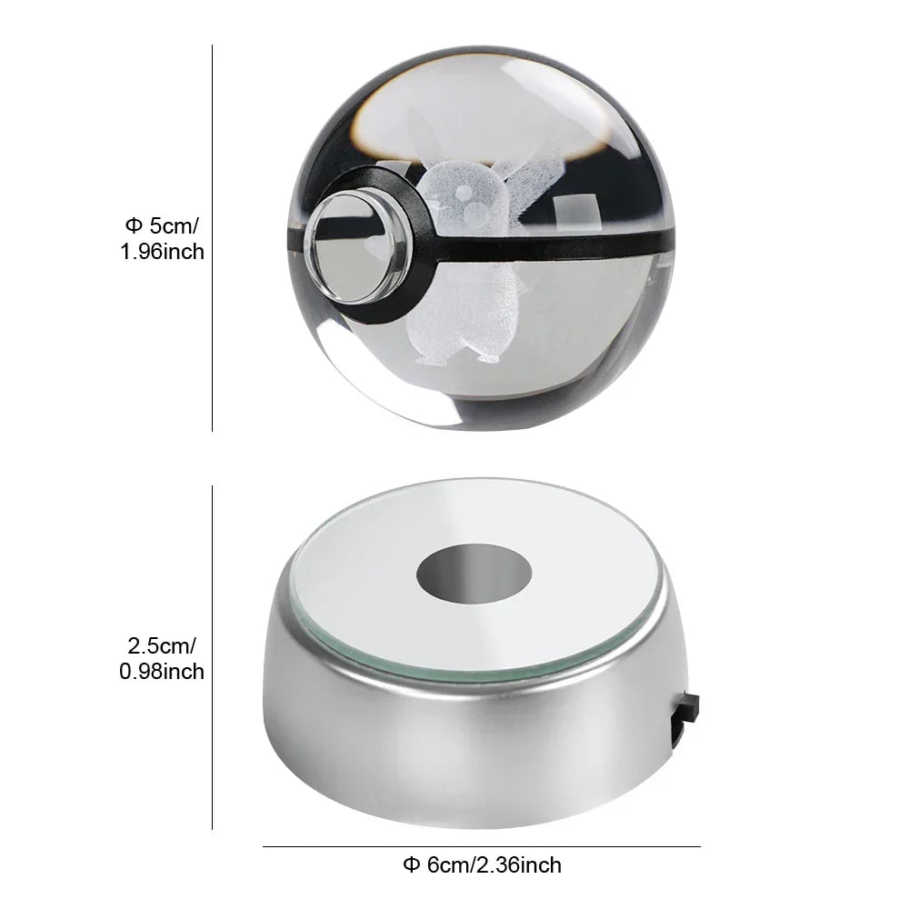 Pokémon 3D Crystal Ball LED Night Light - Image 6