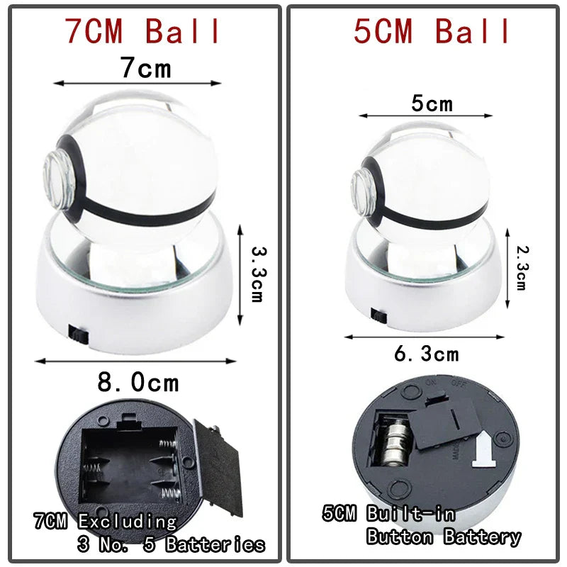 3D Pokémon Crystal Ball with LED Lamp Base - Image 4